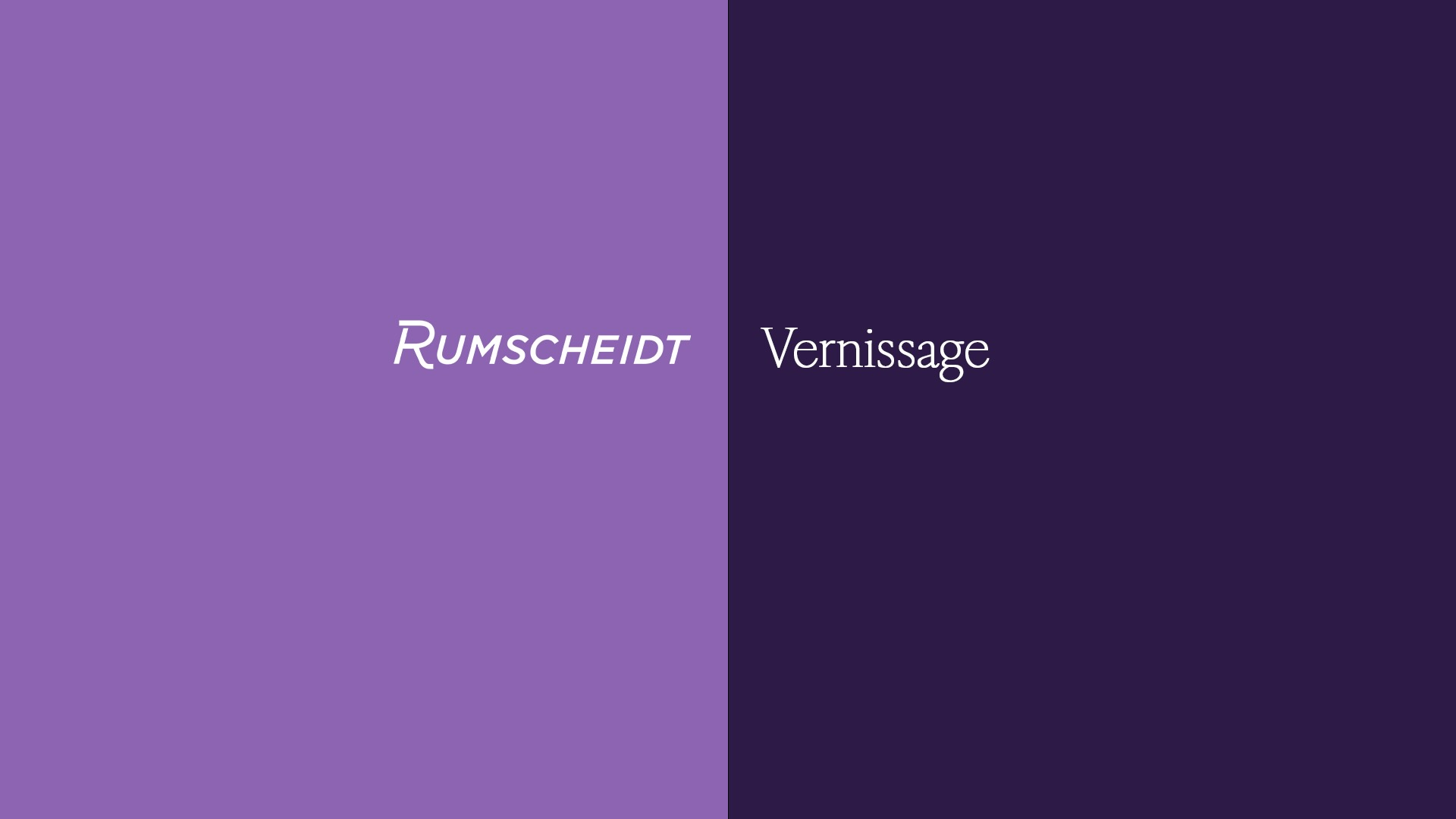 Rumscheidt and Vernissage Logos together